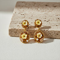 Amber Garden Drop Earrings for Women