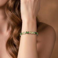 Green Natural Stone Bead Bracelet