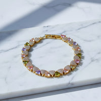 Gold Bead Tennis Bracelet