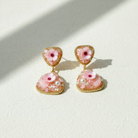Sakura Blush Drop Earrings for Women