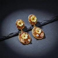 Amber Garden Drop Earrings for Women