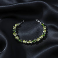 Green Natural Stone Bead Bracelet