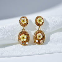 Amber Garden Drop Earrings for Women