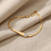Kriti Snake Charm Stainless Steel Bracelet for Women