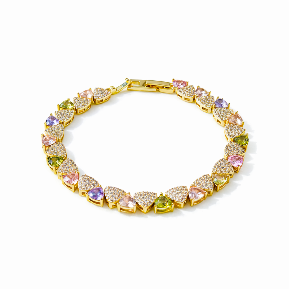 Gold Bead Tennis Bracelet