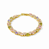 Gold Bead Tennis Bracelet