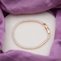 Cosmo Gold CZ Tennis Bracelet