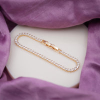 Cosmo Gold CZ Tennis Bracelet
