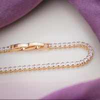 Cosmo Gold CZ Tennis Bracelet