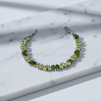 Green Natural Stone Bead Bracelet