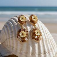Amber Garden Drop Earrings for Women