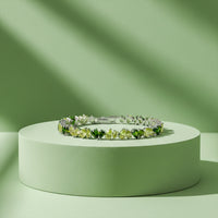 Green Natural Stone Bead Bracelet