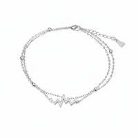 Jyotsna Stainless Steel Anklet for Women