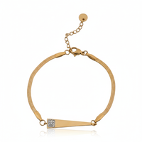 Kriti Snake Charm Stainless Steel Bracelet for Women