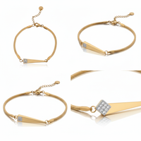 Kriti Snake Charm Stainless Steel Bracelet for Women
