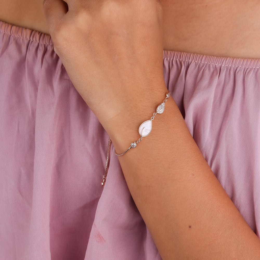 Resin Leaf Bracelet for Women